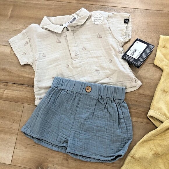 Lot of 2 baby boys Gerber Modern Moments outfits 3/6m New with Tags (0163) - Picture 3 of 3